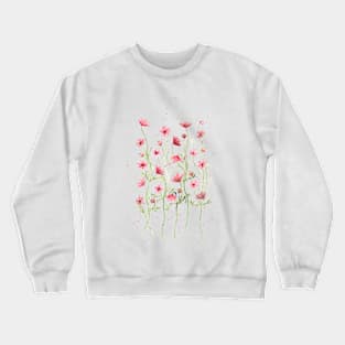 Red cosmos flowers Crewneck Sweatshirt